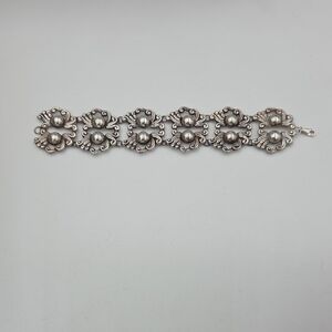 Vintage Sterling Silver Mexico Link Bracelet